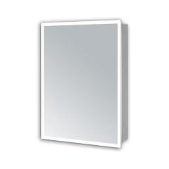 Lyra 700x500mm LED 1 Door Mirror Cabinet with Demister and Shaver