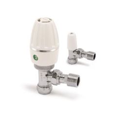 Pegler Terrier 1/2" TRV & Lockshield Pack White & Chrome Angled Version