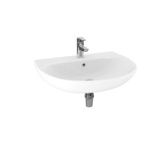 Lecico Anna Thin Lipped 550mm 1 Taphole Round Basin