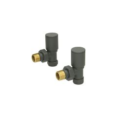 Venato Angled Radiator Valve (Anthracite)