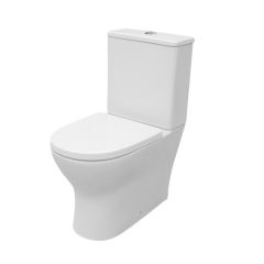Star Fully Skirted Rimless Close Coupled Toilet with Soft Close Seat