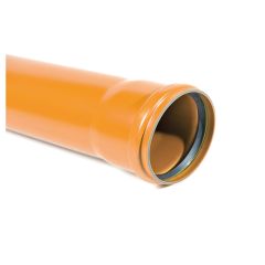 Wavin Sewer Pipe Single Socket 110mm x 6m