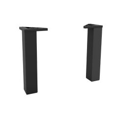 Salgar Attila Leg Set for 2 Drawer Unit 40x330mm Pair (Matt Black)