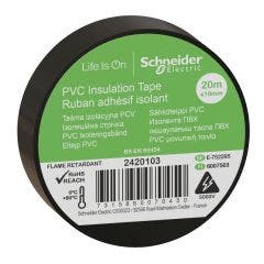 Thorsmann 20m x 19mm Black Insulation Tape