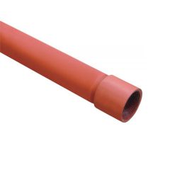 6m Length 1" Red Medium Screwed & Socketed GB Tube (Price per meter)